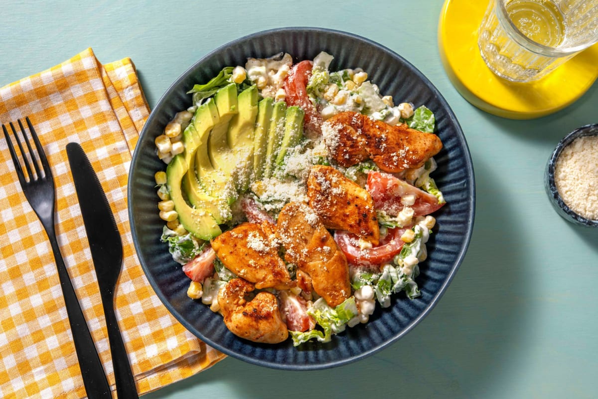 American Bowl mit Hähnchen und Avocado