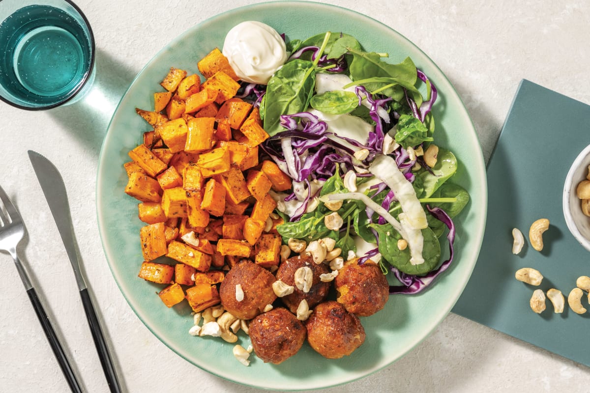 Apricot-Glazed Falafels & Roasted Veggies