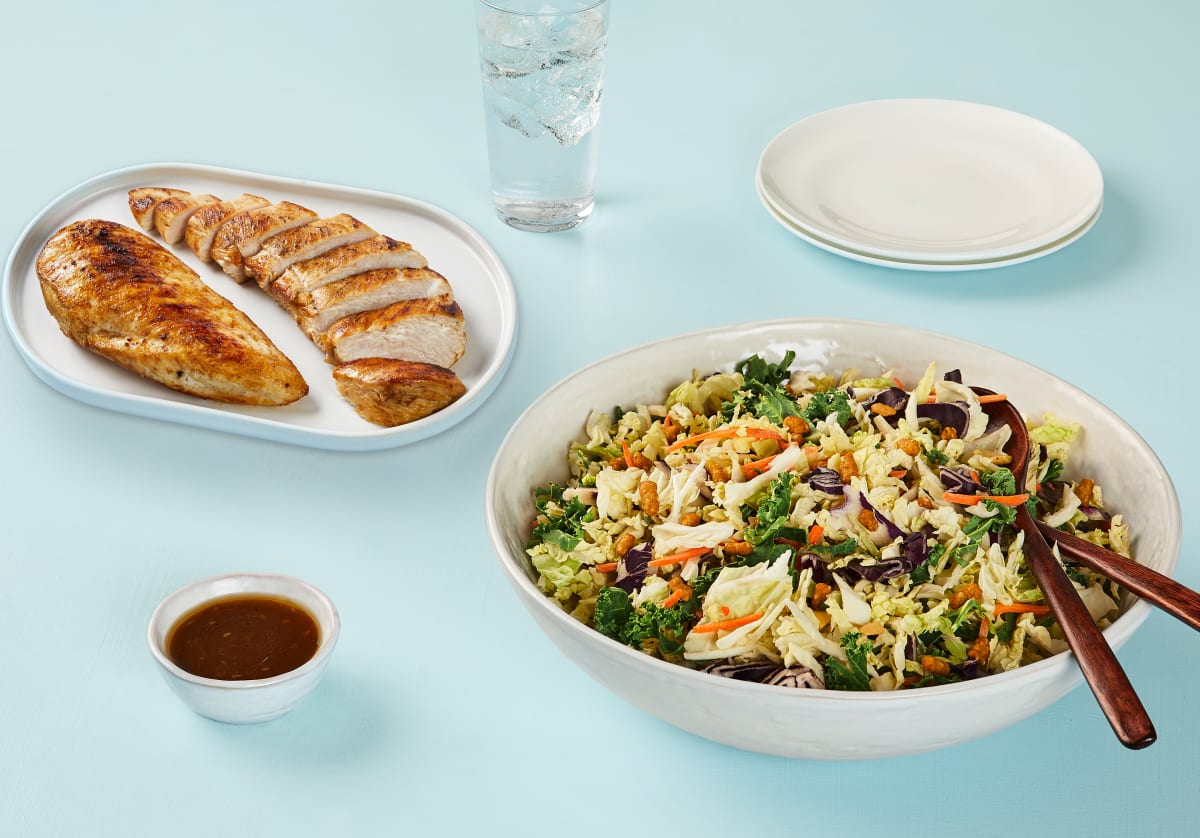 Sesame Salad & Fully Cooked Chicken