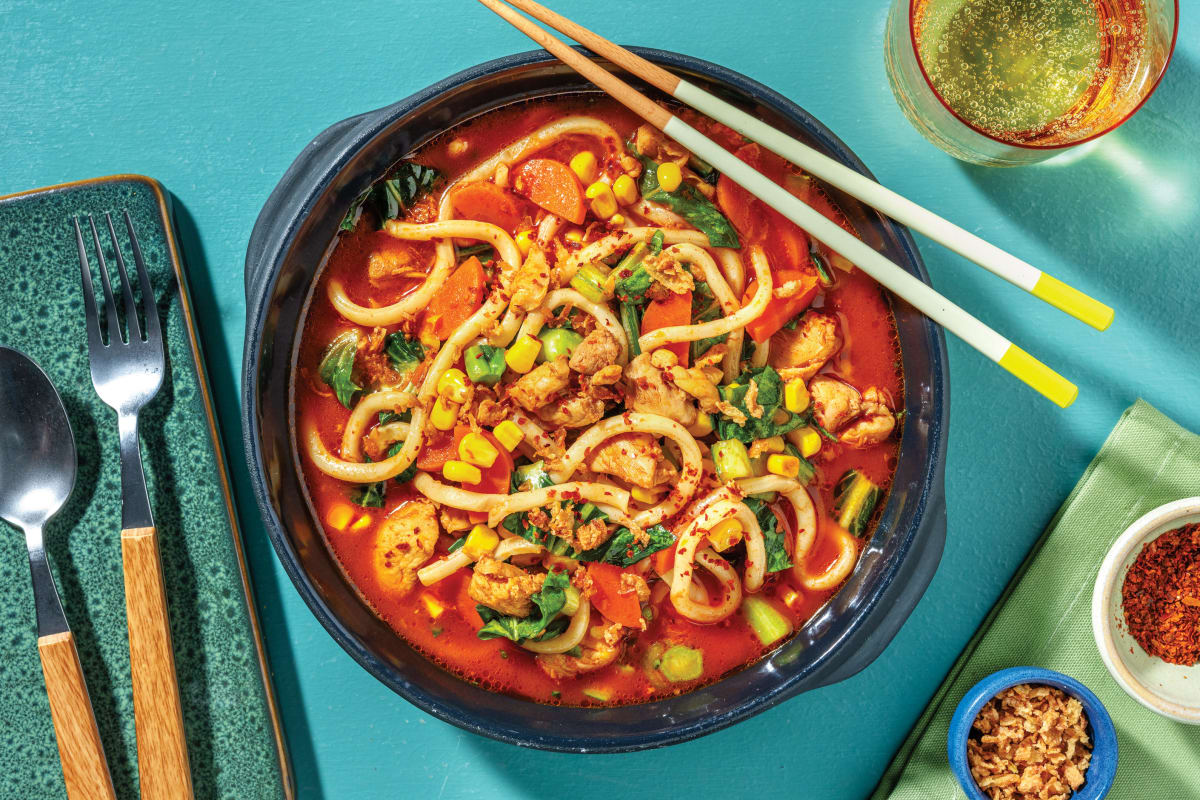 One Pot Asian-Style Chicken Noodle Soup