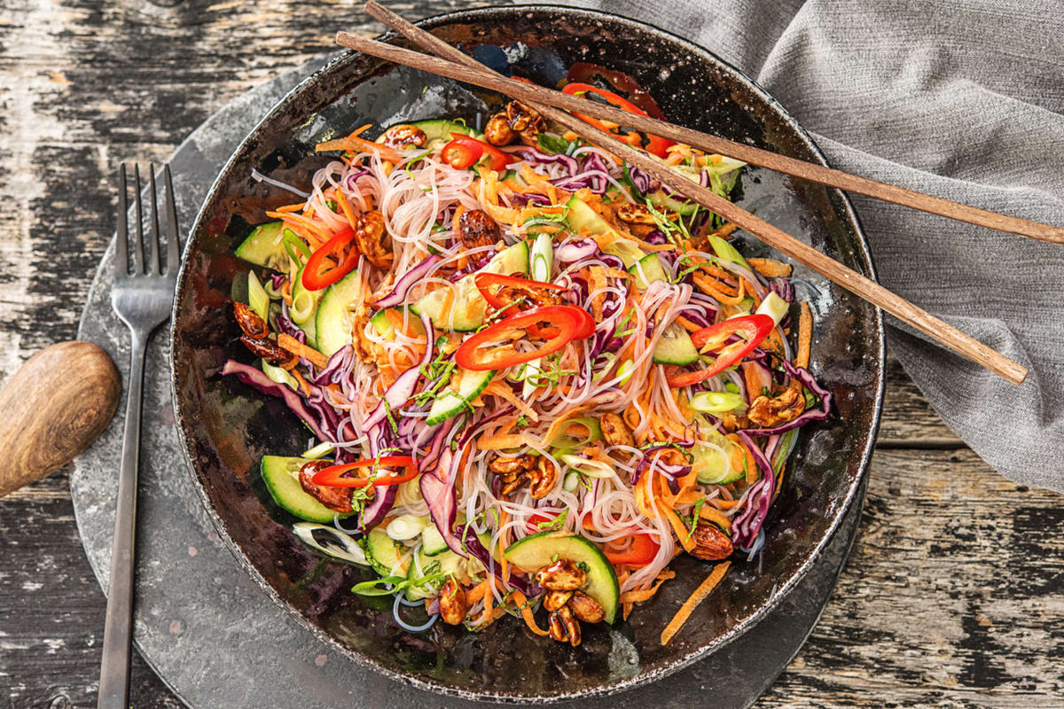 Speedy Asian Veggie Vermicelli Noodle Bowl