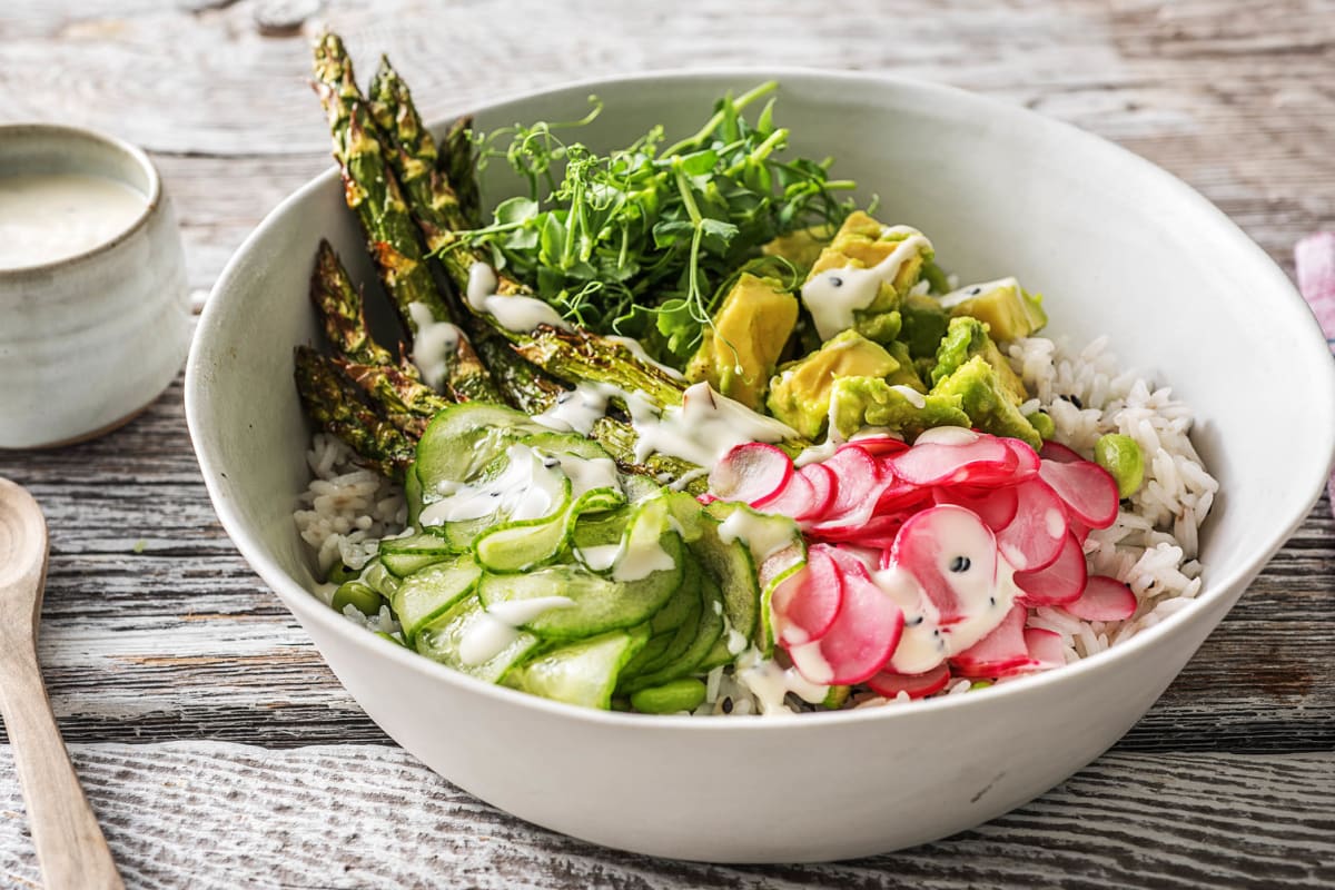 Asparagus Poke Bowl