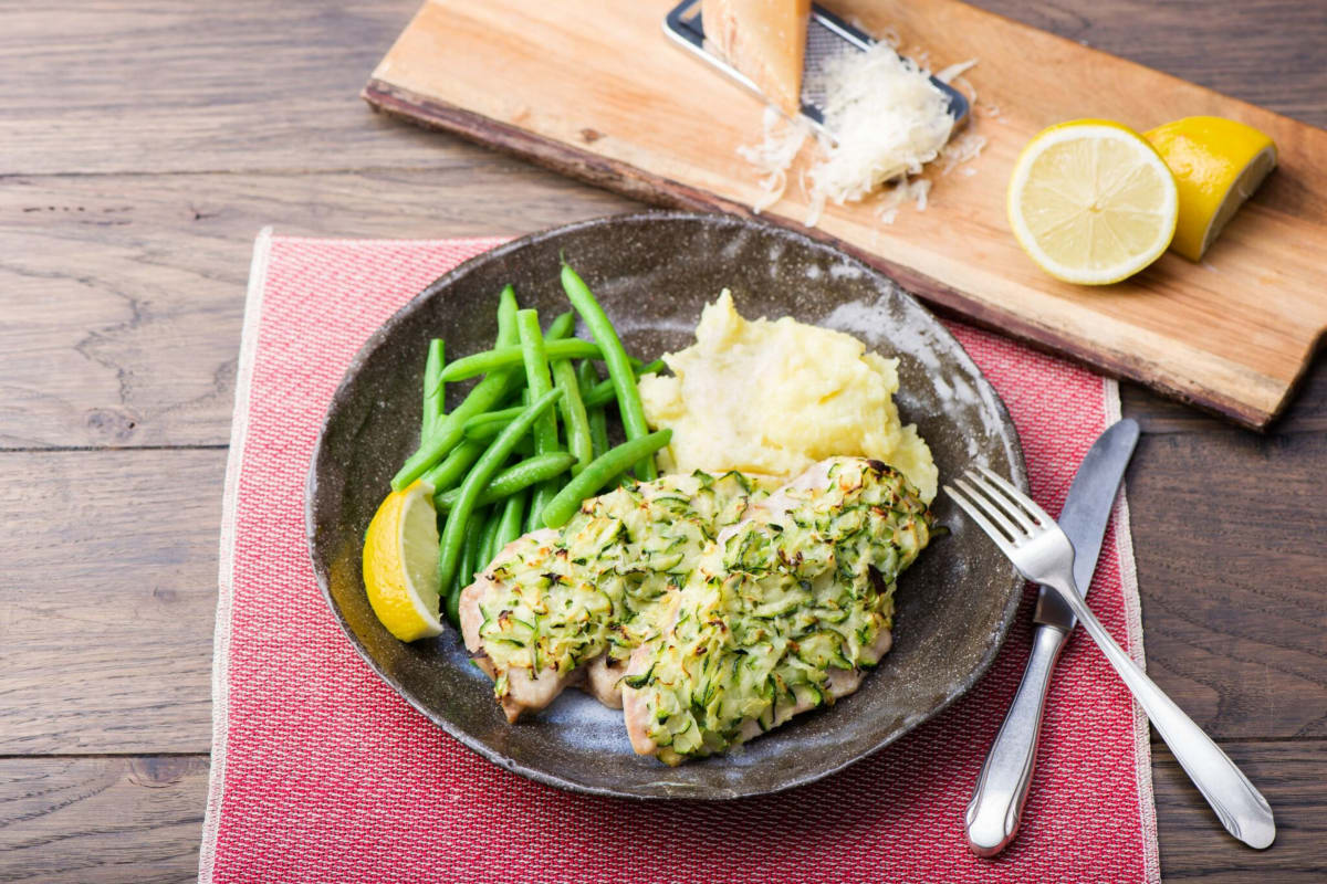 Zucchini-and-Parmesan-Crusted Chicken