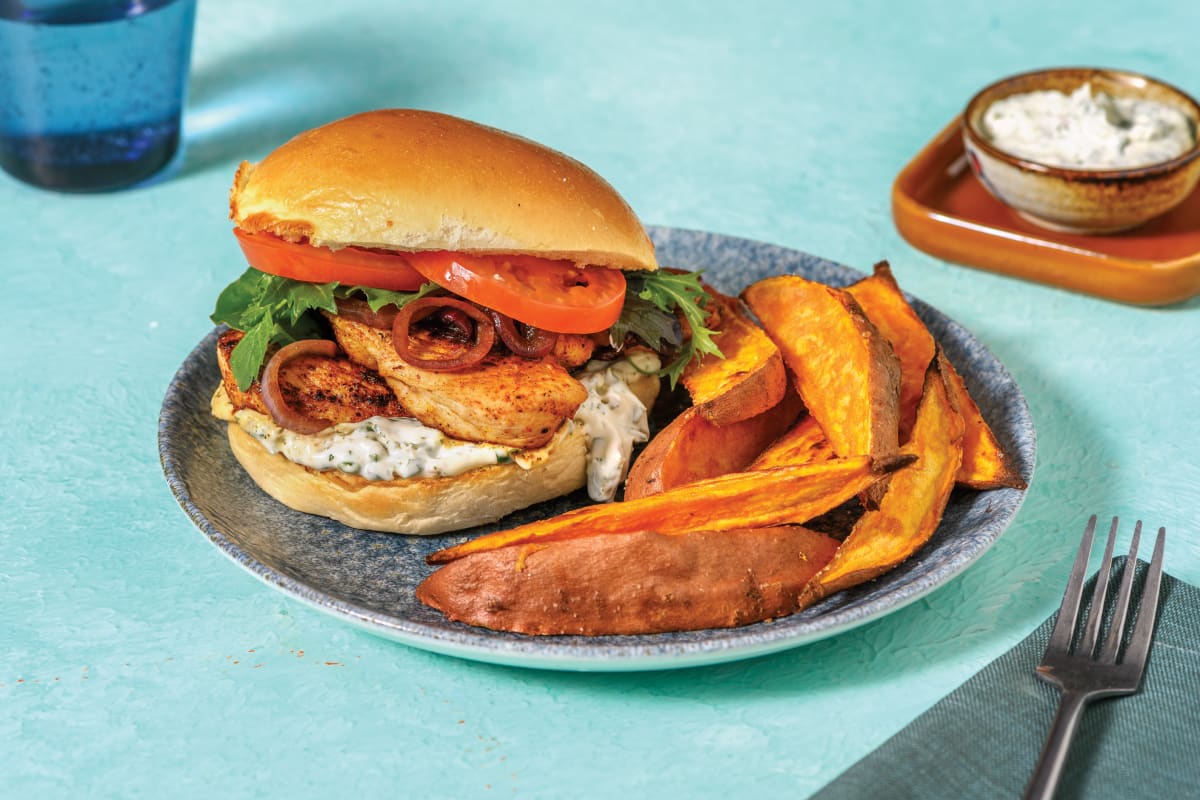 Aussie Spiced Chicken Burger