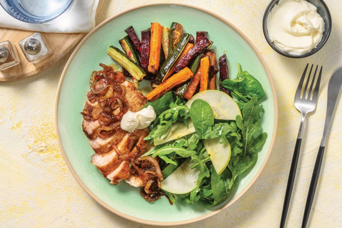 Seared Pork Steak & Veggie Fries Recipe | HelloFresh