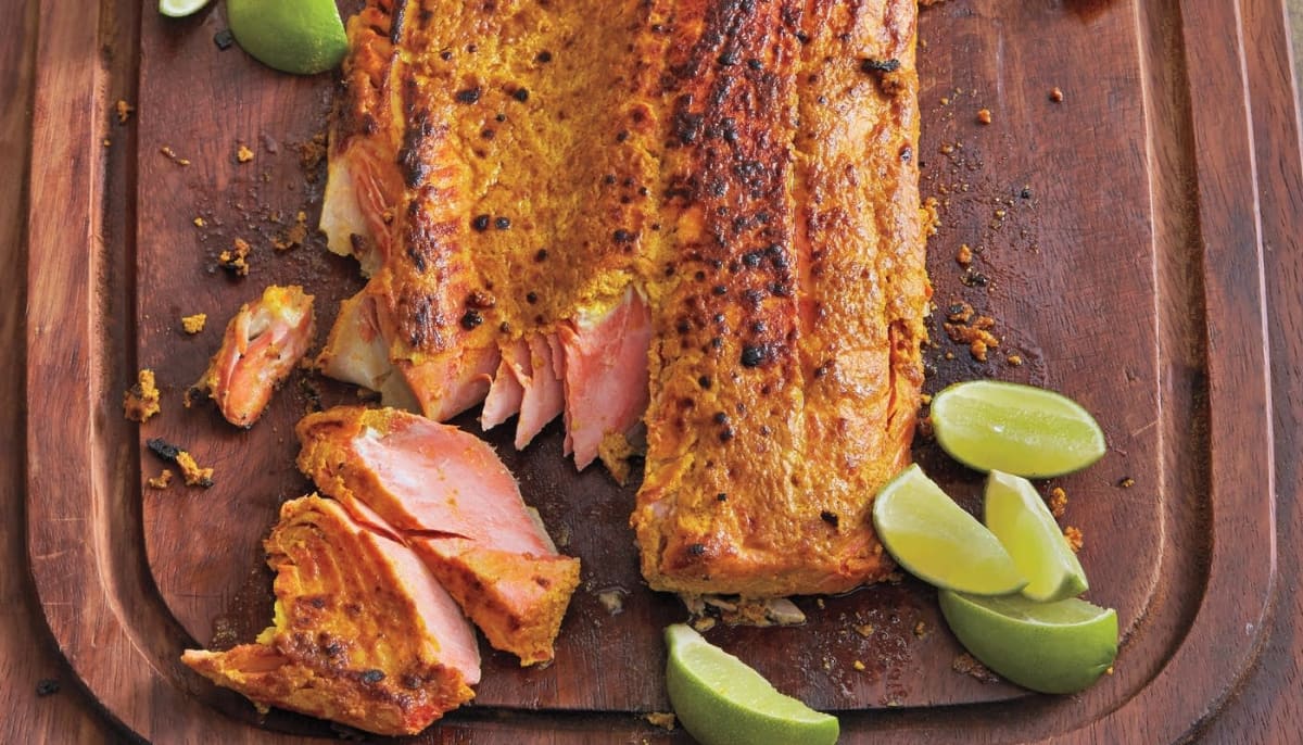 Tandoori Roasted Salmon Traybake Dinner