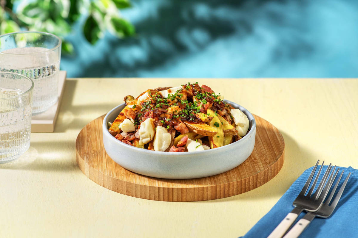 Bacon and Cheese Curd Poutine Kit Recipe | HelloFresh