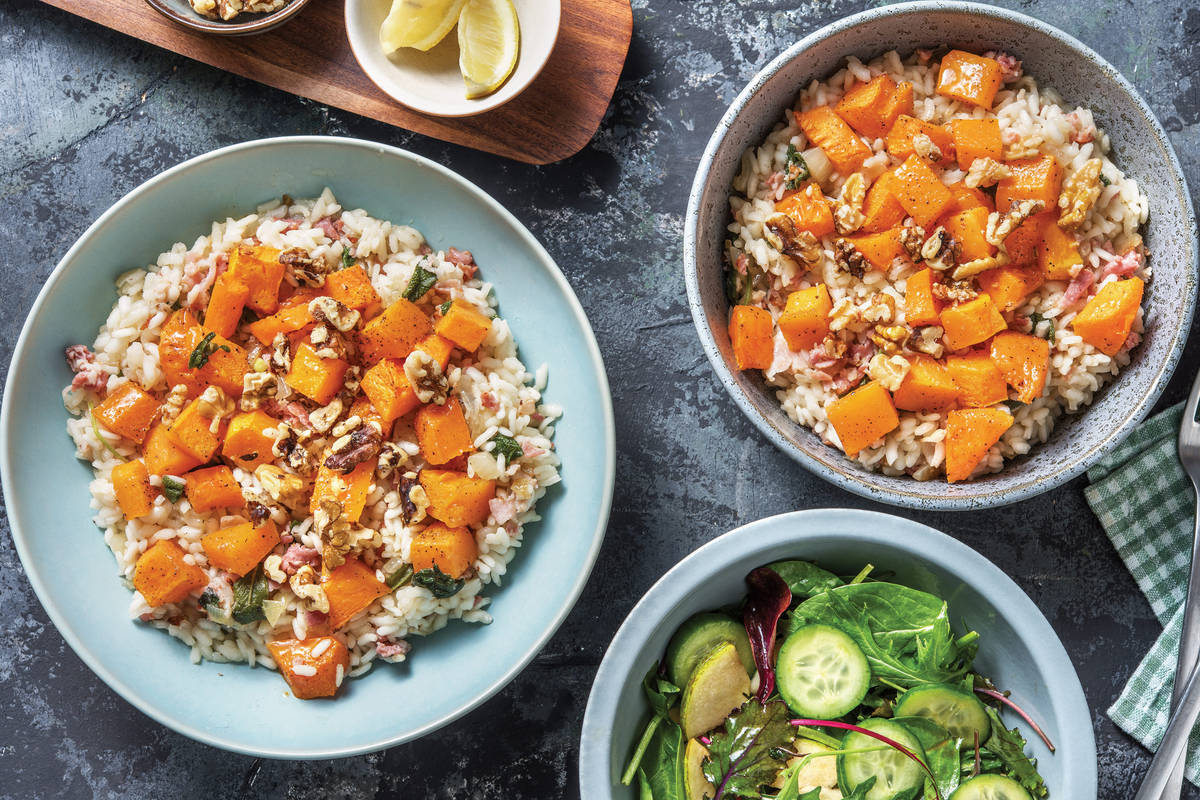 Roasted Pumpkin & Bacon Risotto Recipe HelloFresh