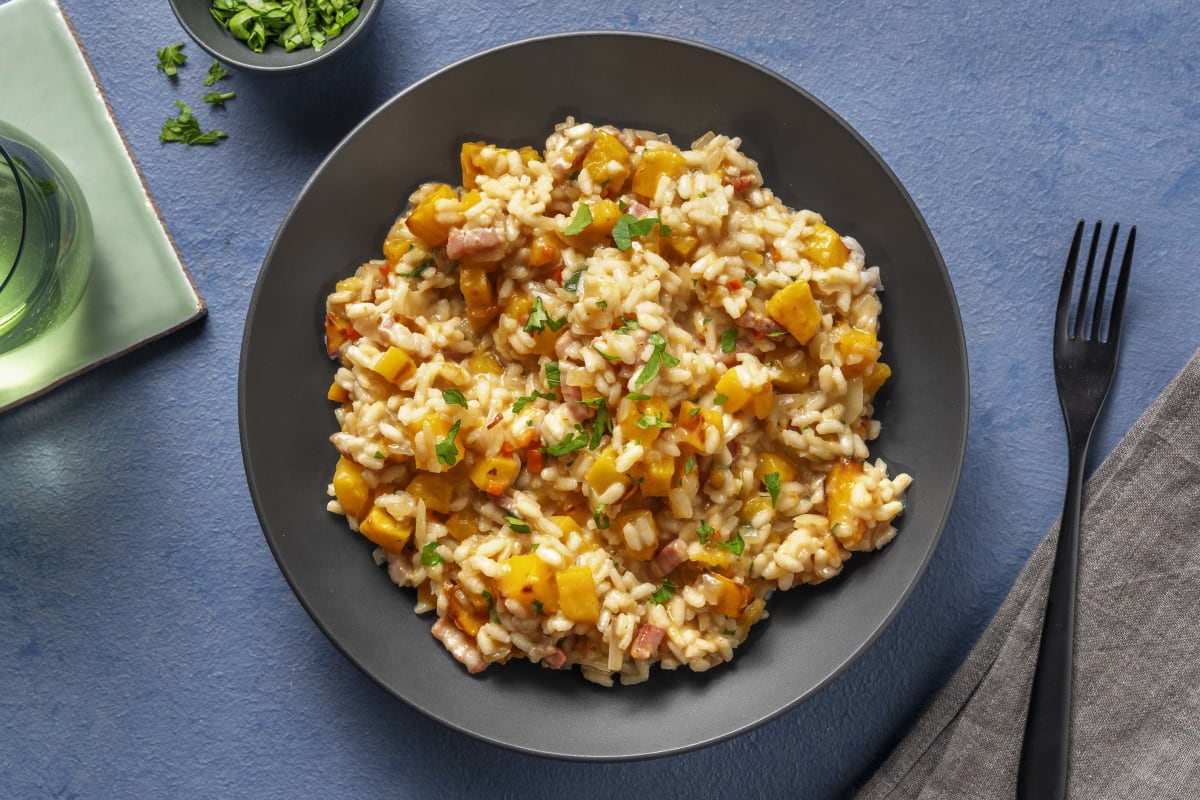 Bacon & Butternut Squash Risotto Recipe HelloFresh