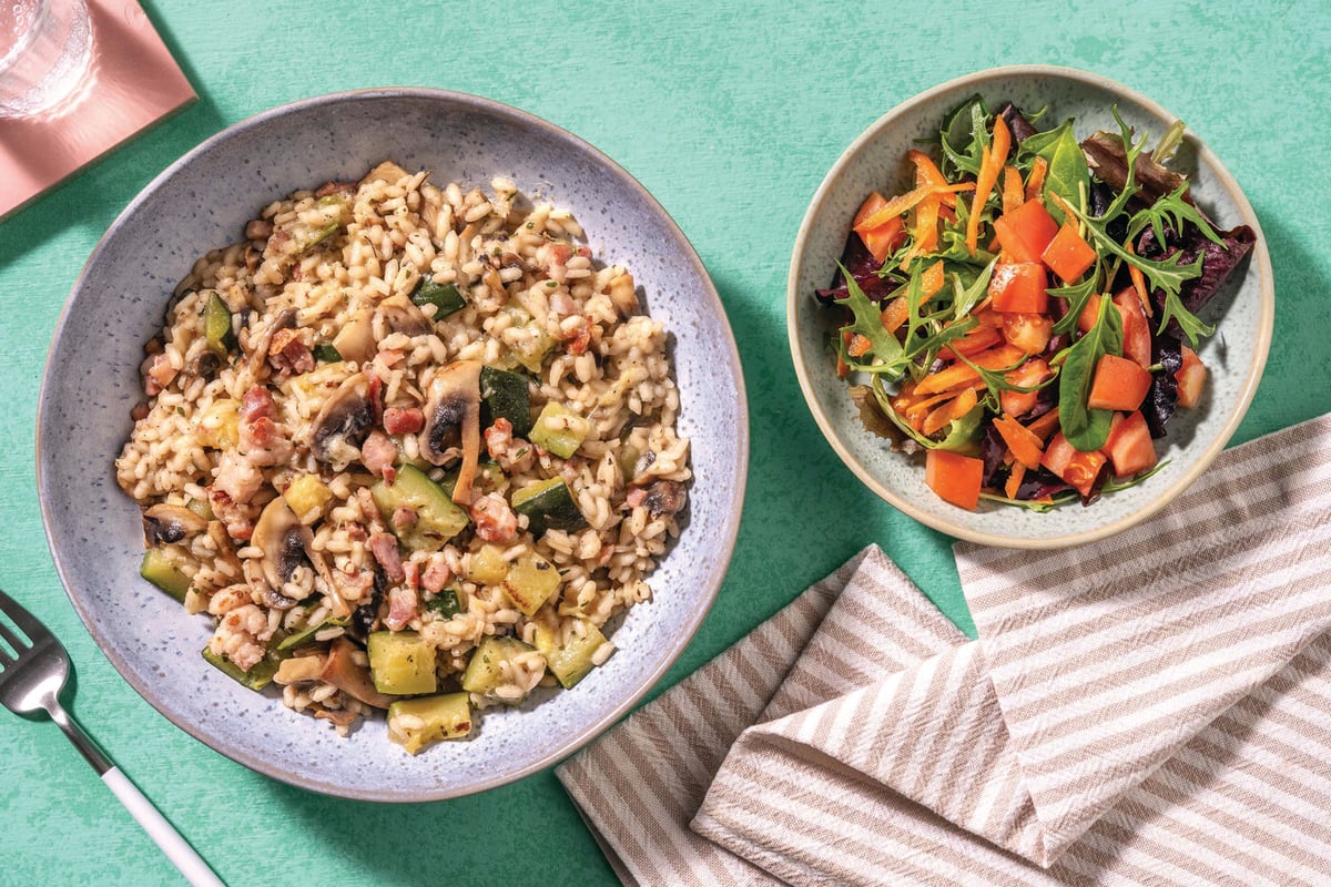 Bacon, Mushroom & Thyme Risotto