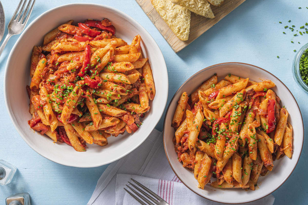 Bacon Penne all’Arrabbiata