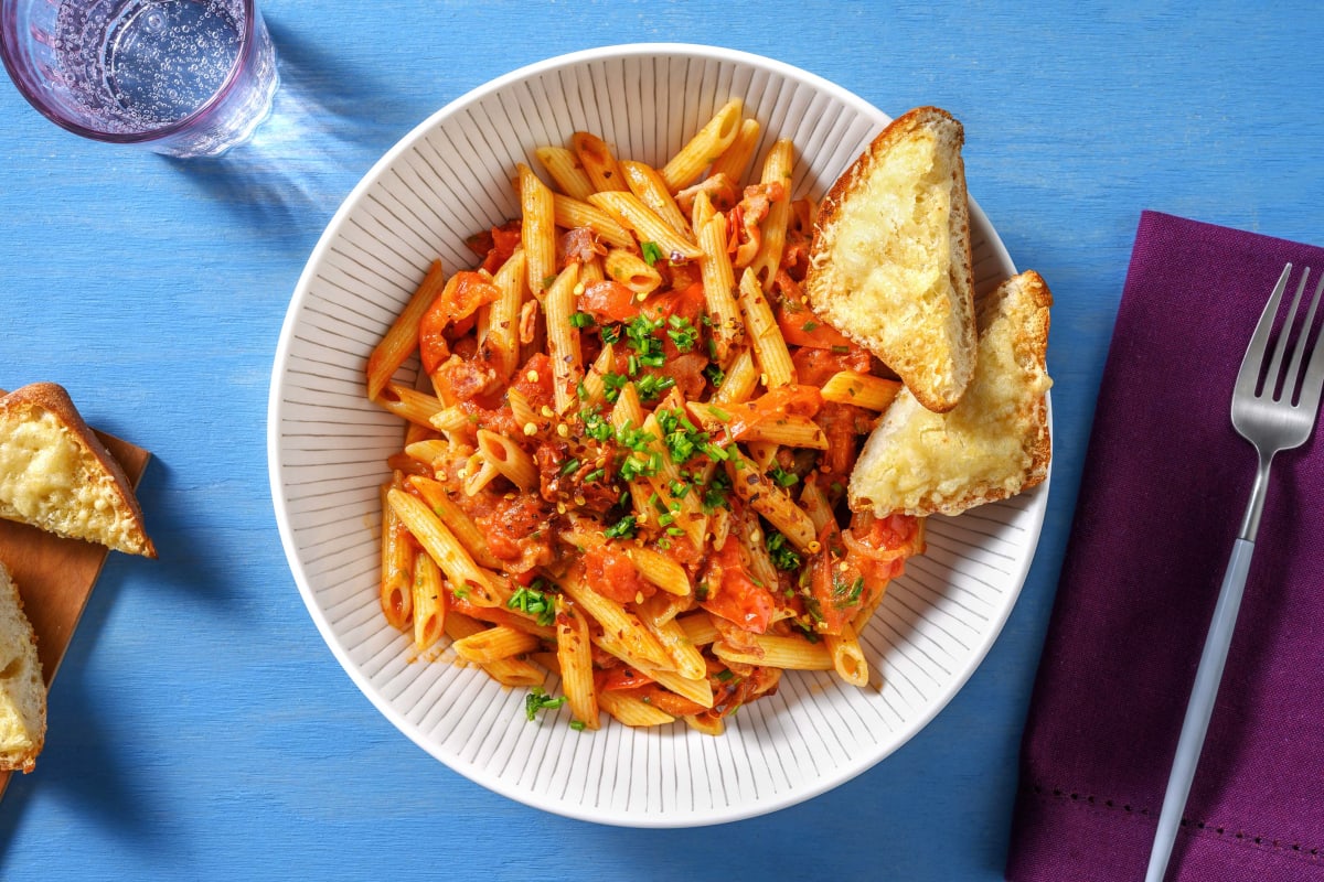 Bacon Penne all’Arrabbiata