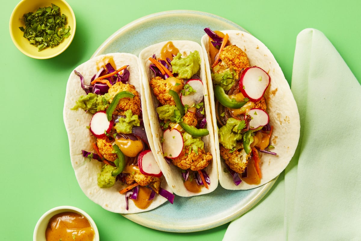 Baja Turkey & Cauliflower Tacos
