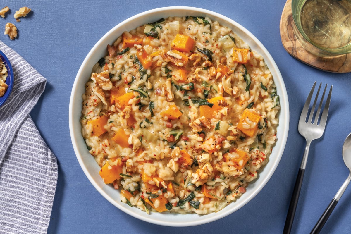 Baked Bacon & Butternut Risotto