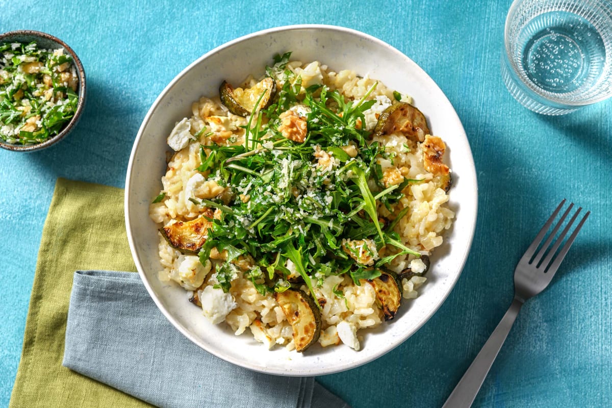 Baked Courgette & Goat's Cheese Risotto