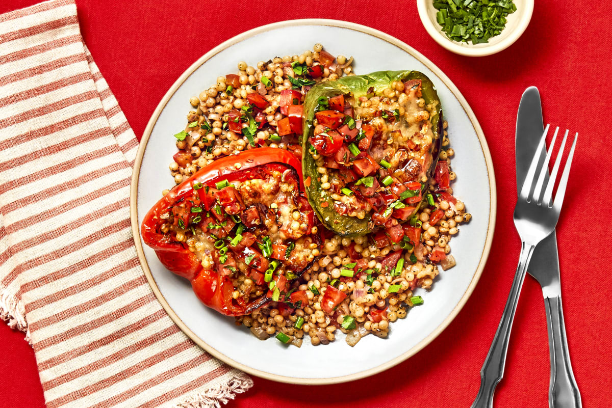 Balsamic Bell Pepper Boats