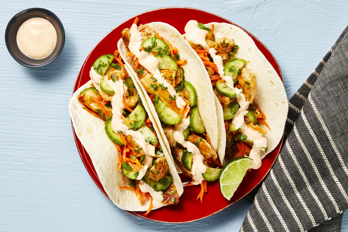 Banh-Mi-Style Chicken Tacos