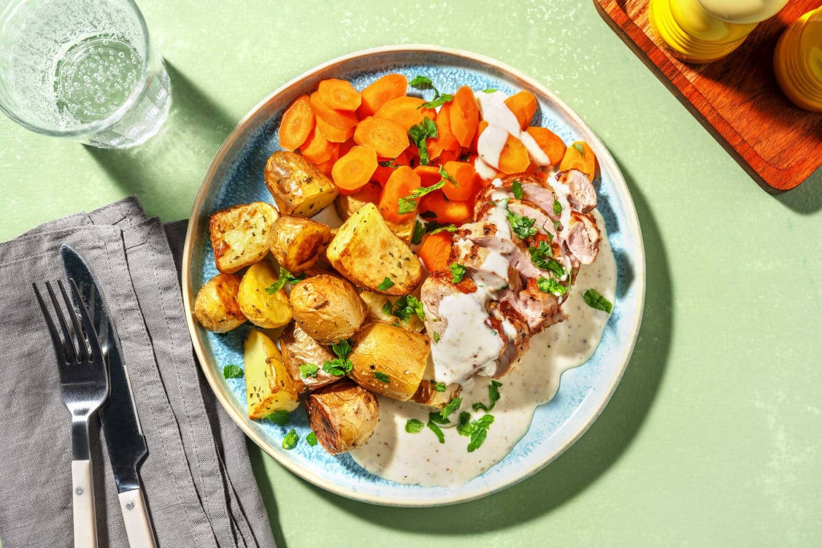 Bärenhunger auf Schweinefilet mit Senfrahm