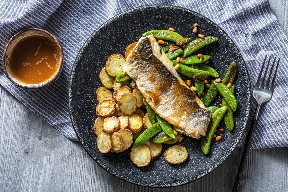 Barramundi en sauce beurre noisette et citron