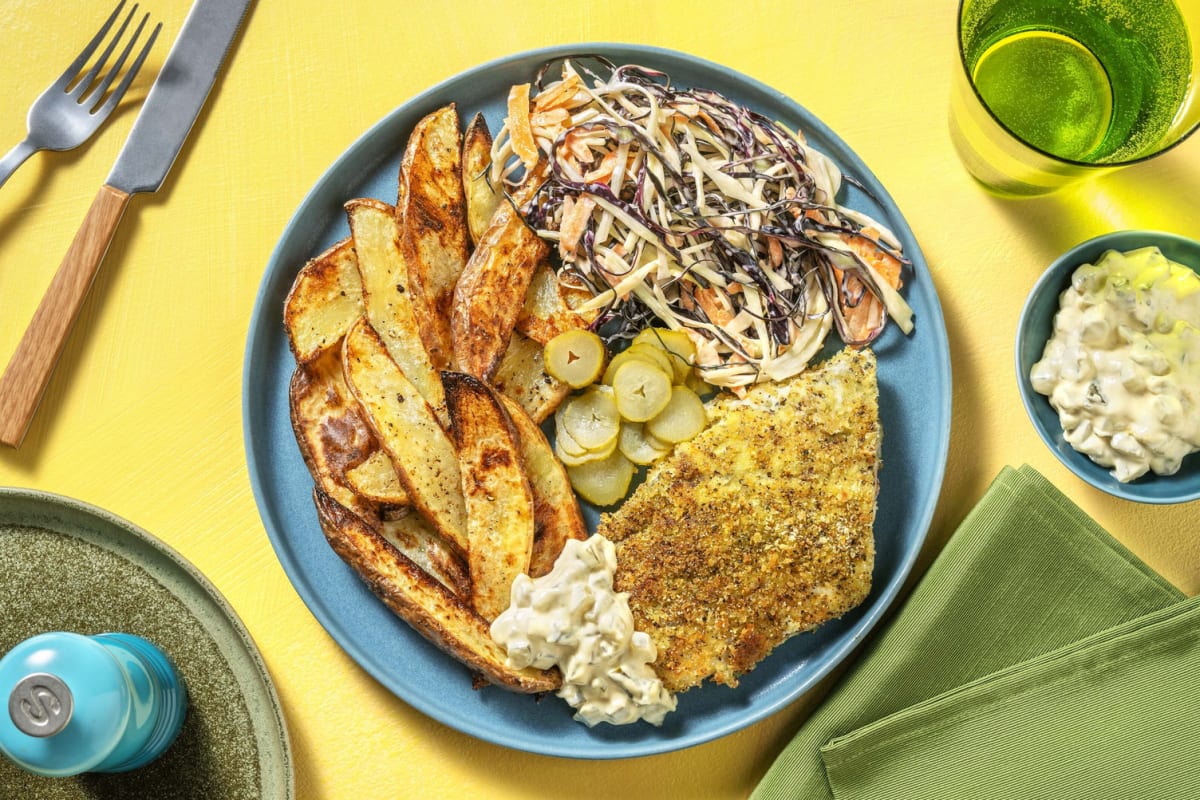 Panko-Crusted Barramundi 'n' Chips