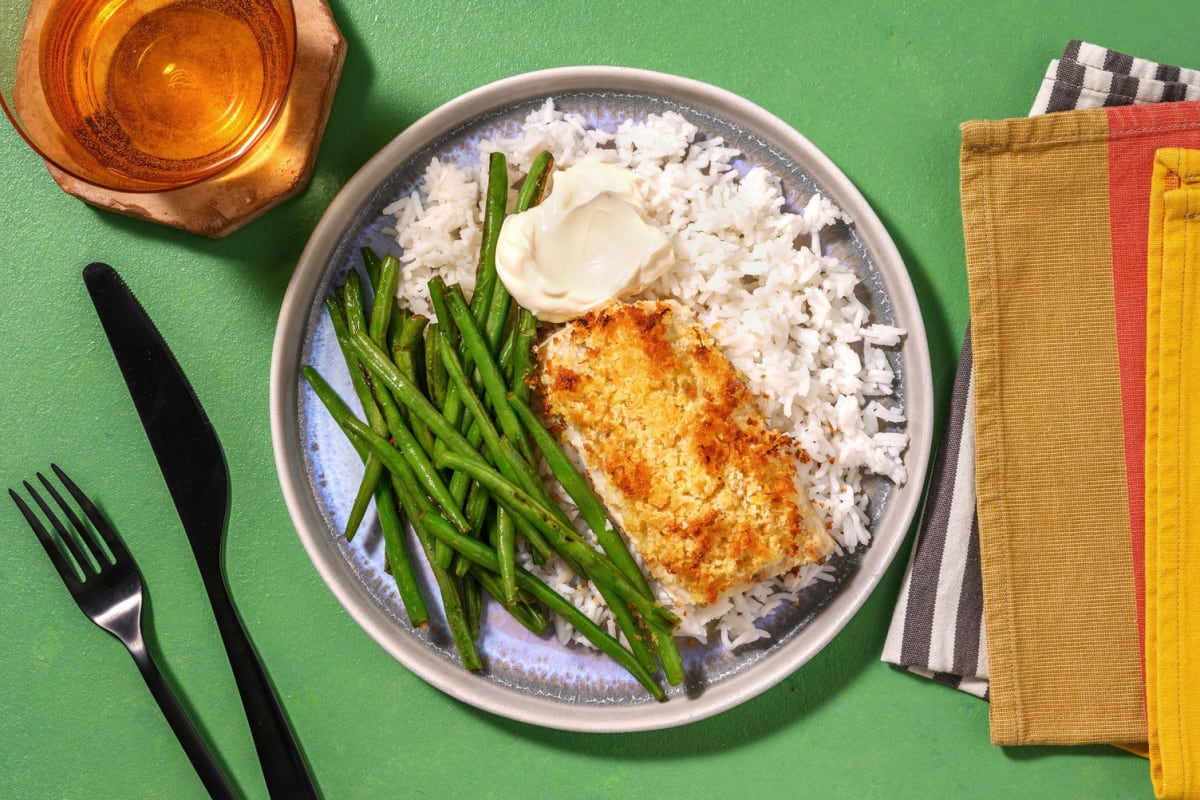 Parm-Crusted Baked Barramundi