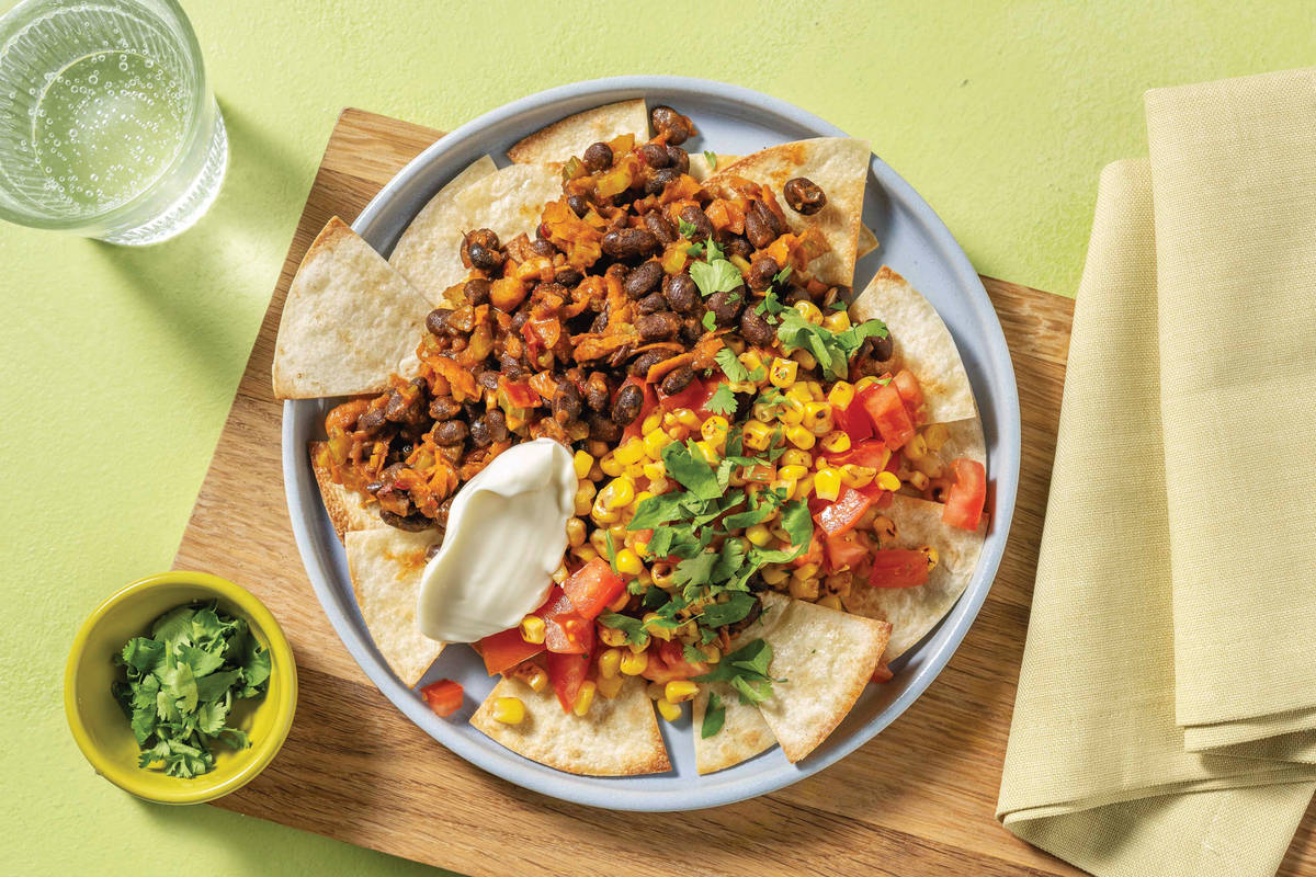 Mexican Black Bean & Veggie Nachos Recipe HelloFresh