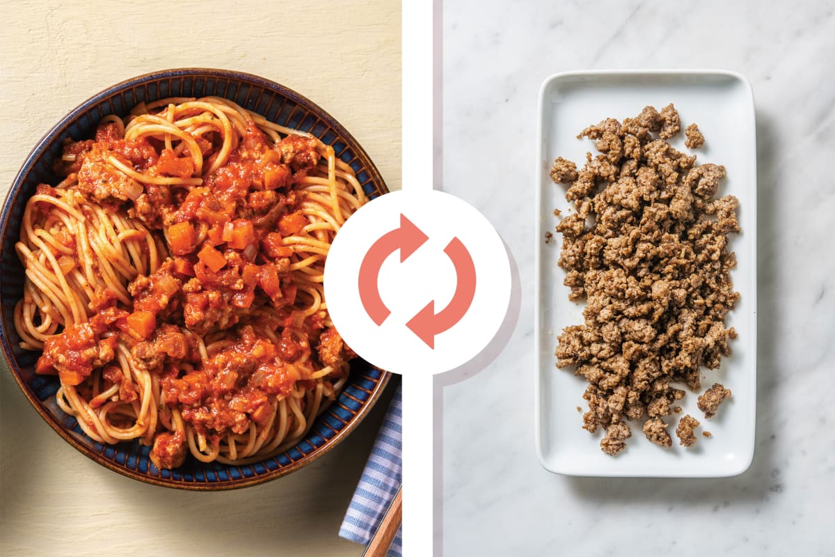 Beef Bolognese & Spaghetti