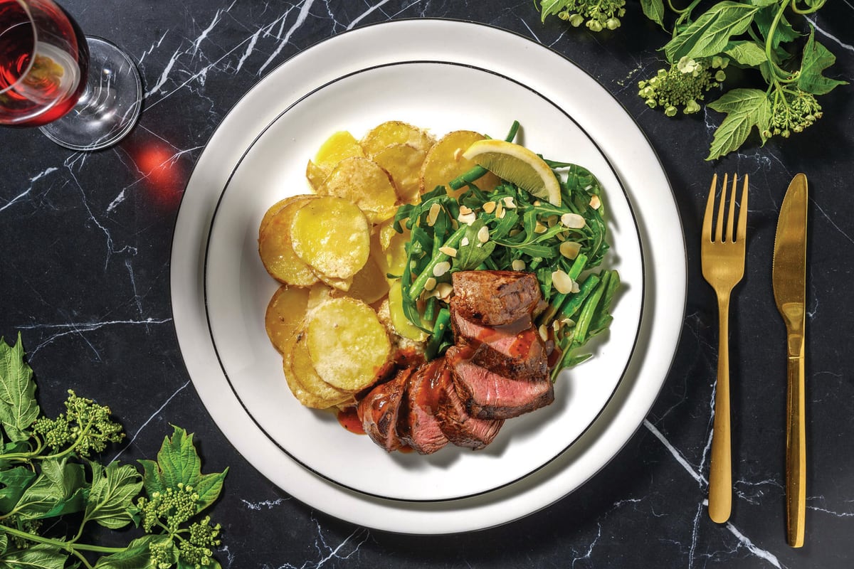 Beef Eye Fillet & Peppercorn Sauce