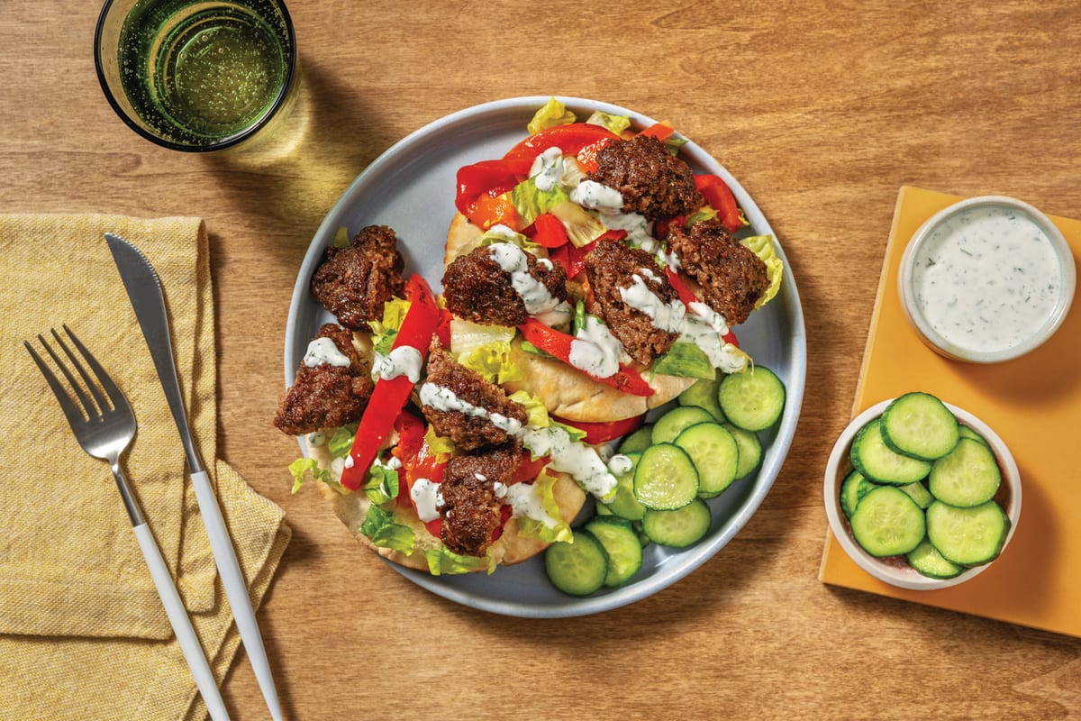 Beef Kofta Doner-Style Kebabs