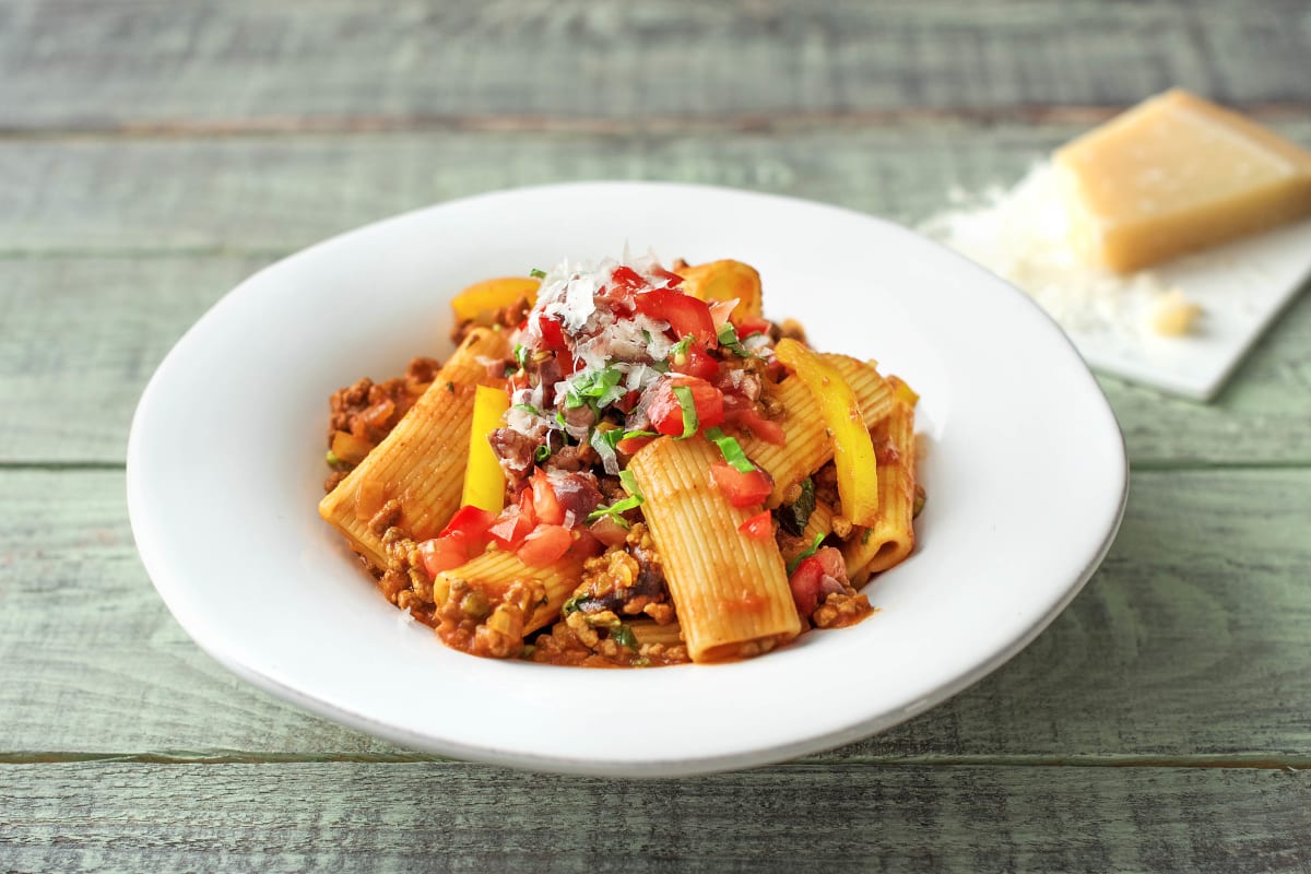 Beef Ragout with Rigatoni,