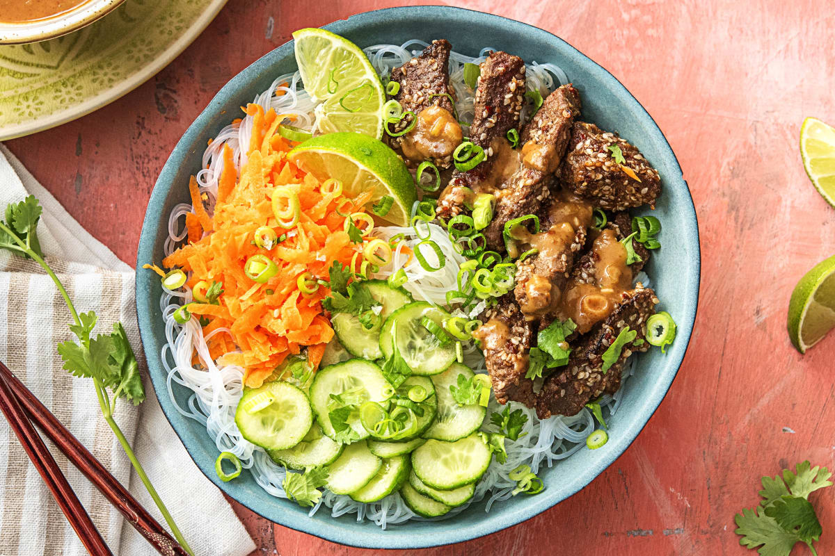 Beef Rice Noodle Bowls