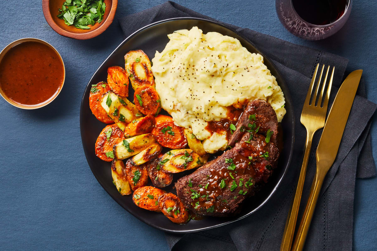 Beef Tenderloin with Brown Butter Veggies