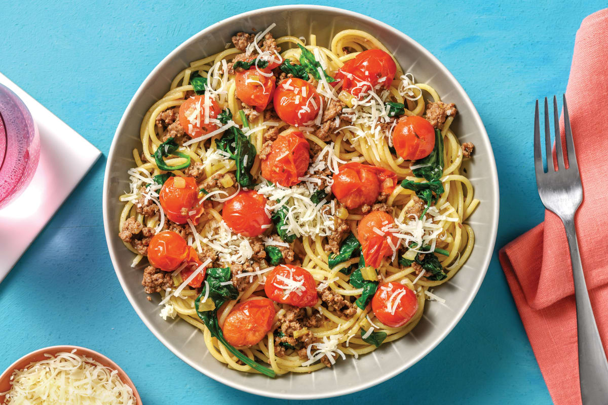 Venison, Beef & Cherry Tomato Bolognese