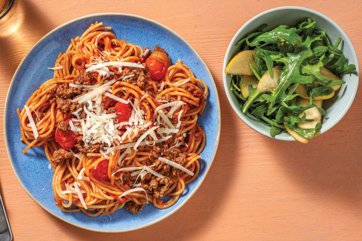 Easy Venison, Beef & Cherry Tomato Bolognese