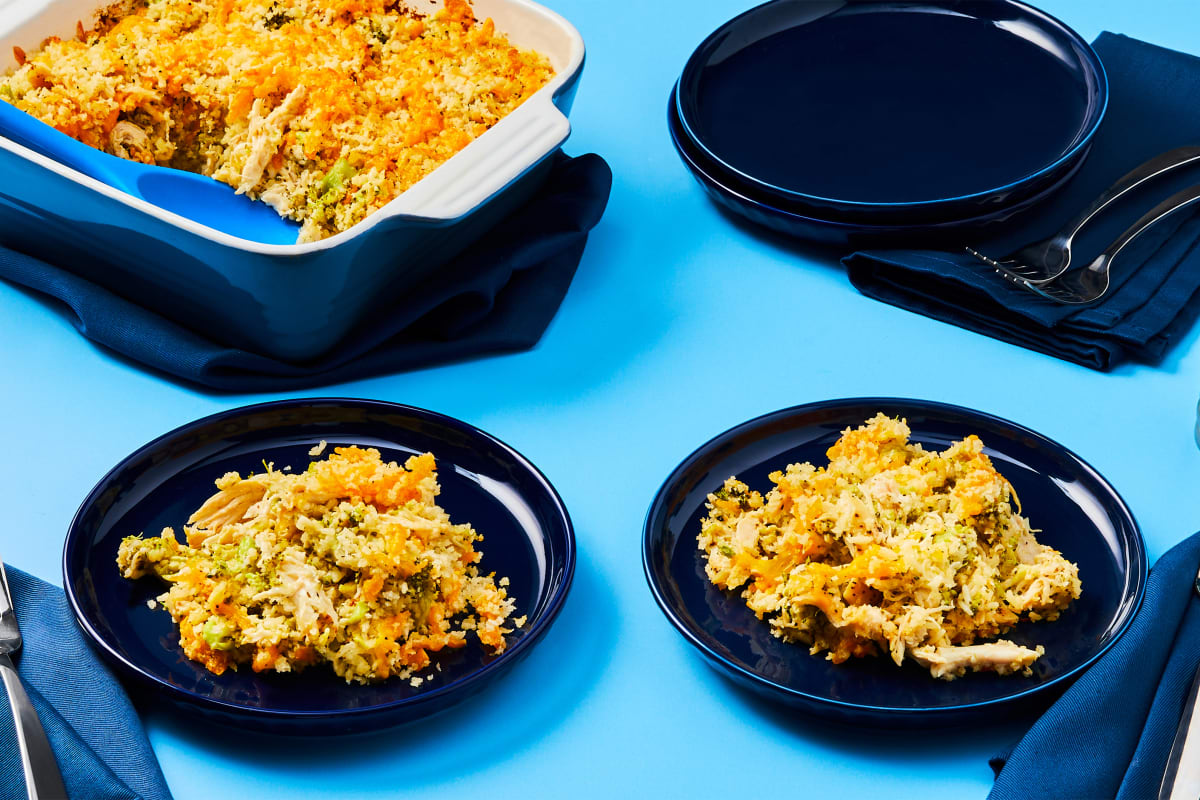 Cheesy Chicken, Broccoli & Rice Casserole