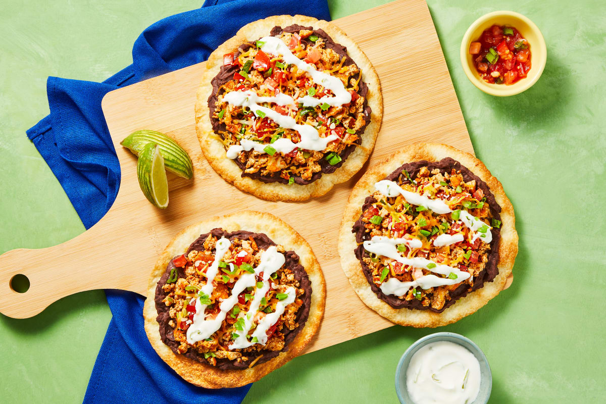 Black Bean Tofu Tostadas