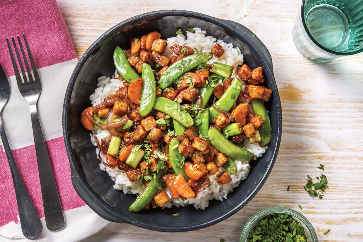 Black Pepper Tofu & Snow Pea Stir-Fry