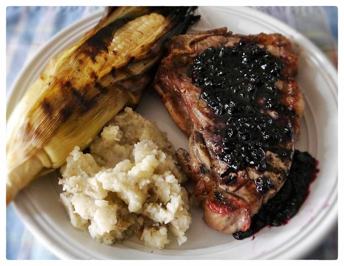 Grilled Blueberry Balsamic Ribeye