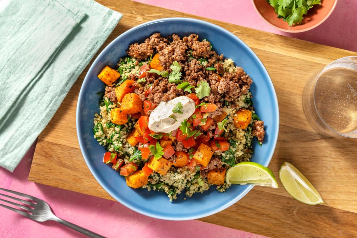 Chipotle Beef and Quinoa Bowl