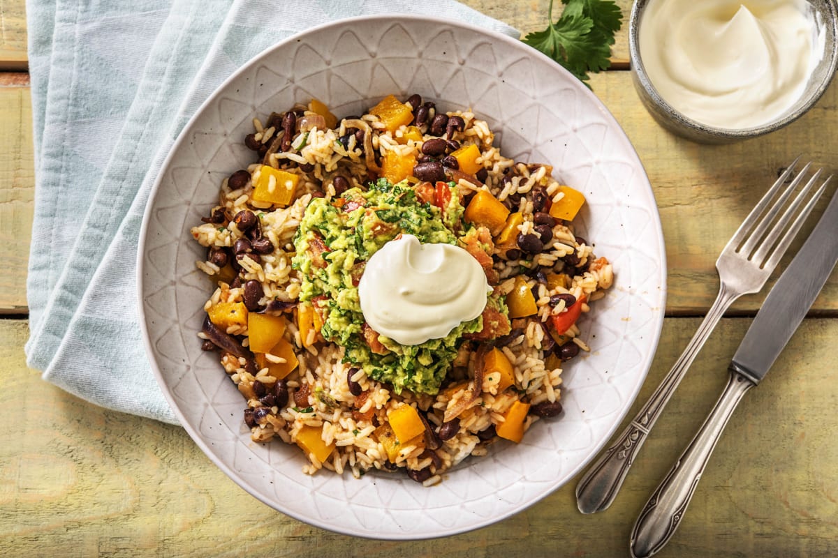 Warm Mexican Bean Bowl