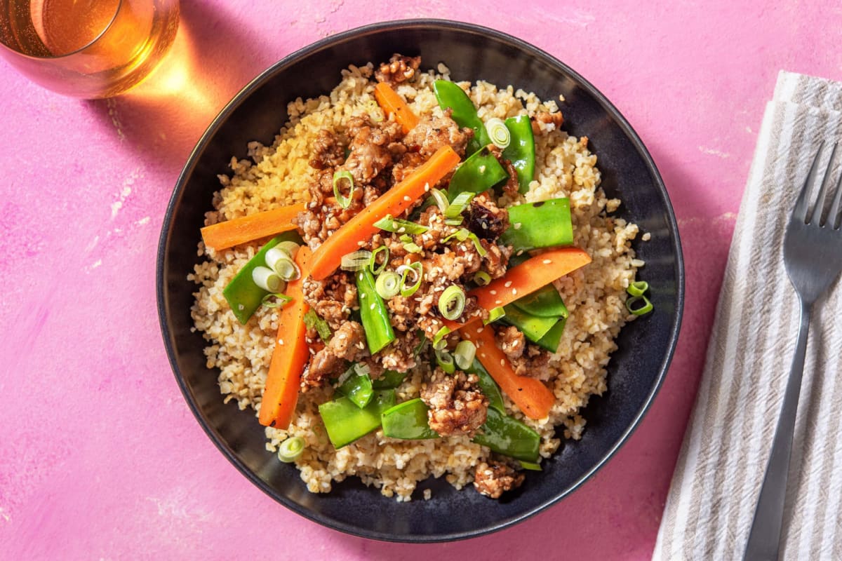 Sesame Ground Pork Bowl