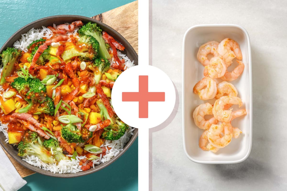 Hawaiian-Inspired Shrimp Rice Bowls