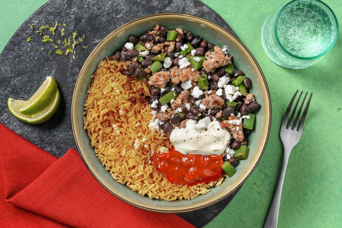 Pork and Poblano Bowls