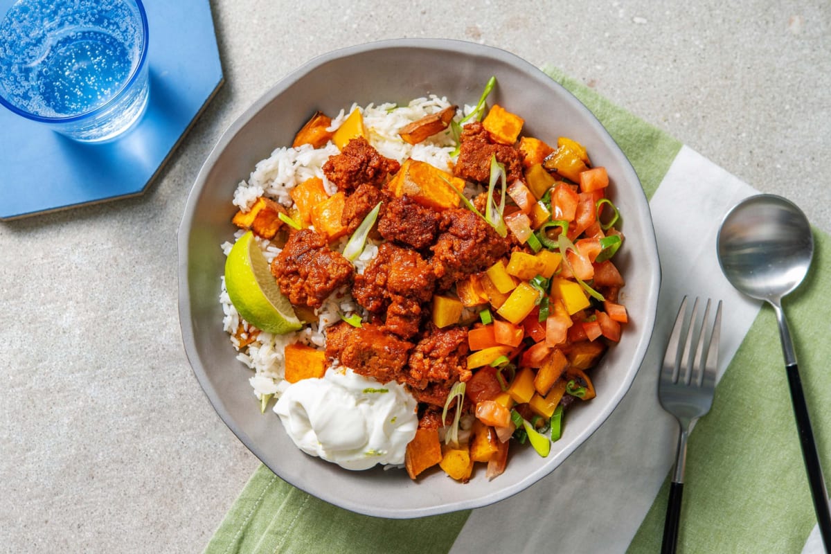 Shrimp and Veggie Burrito Bowls