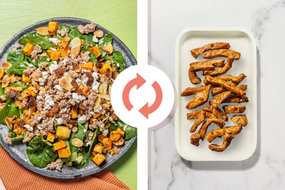 North African-Style Loaded Protein Strips Bowls