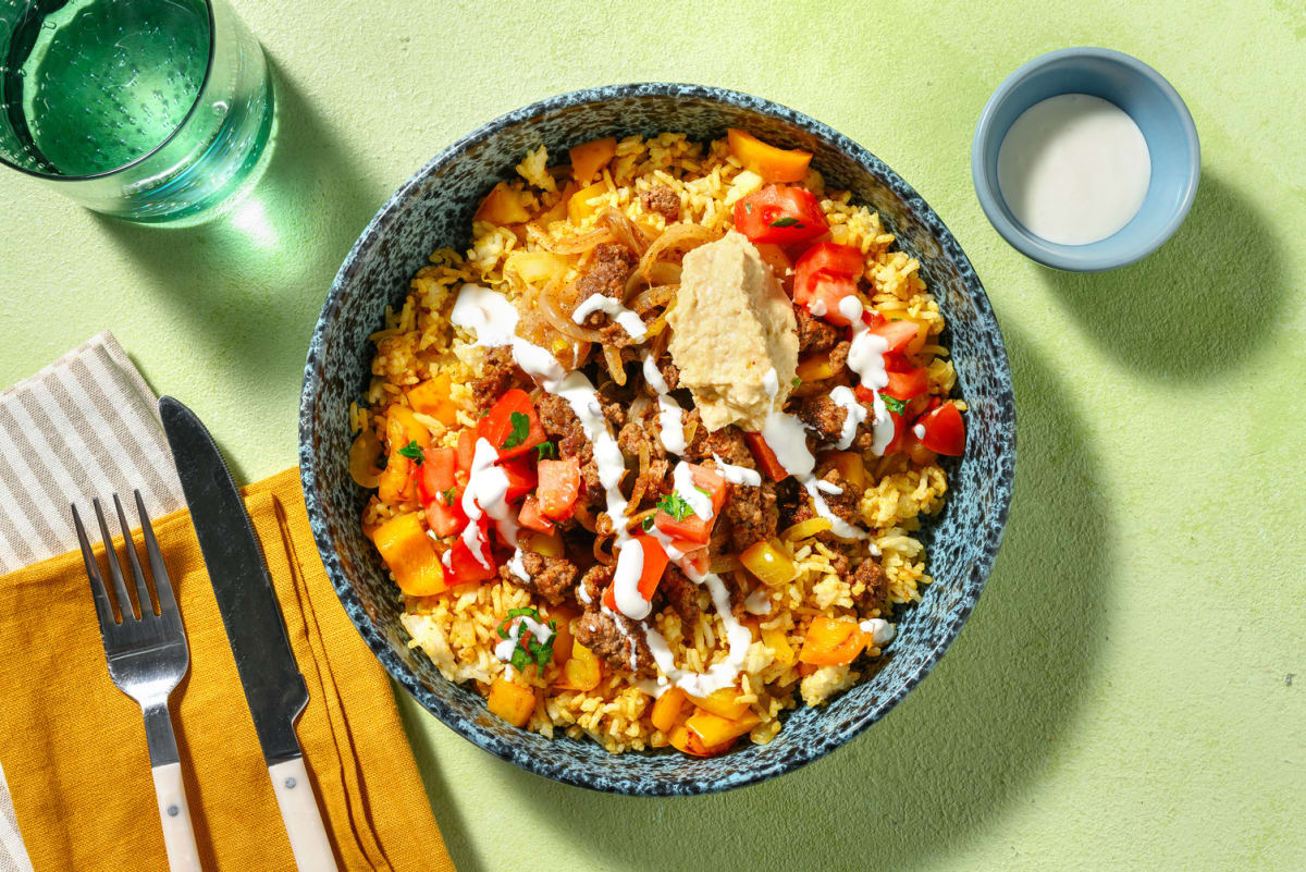 Middle Eastern-Inspired Beef Bowls