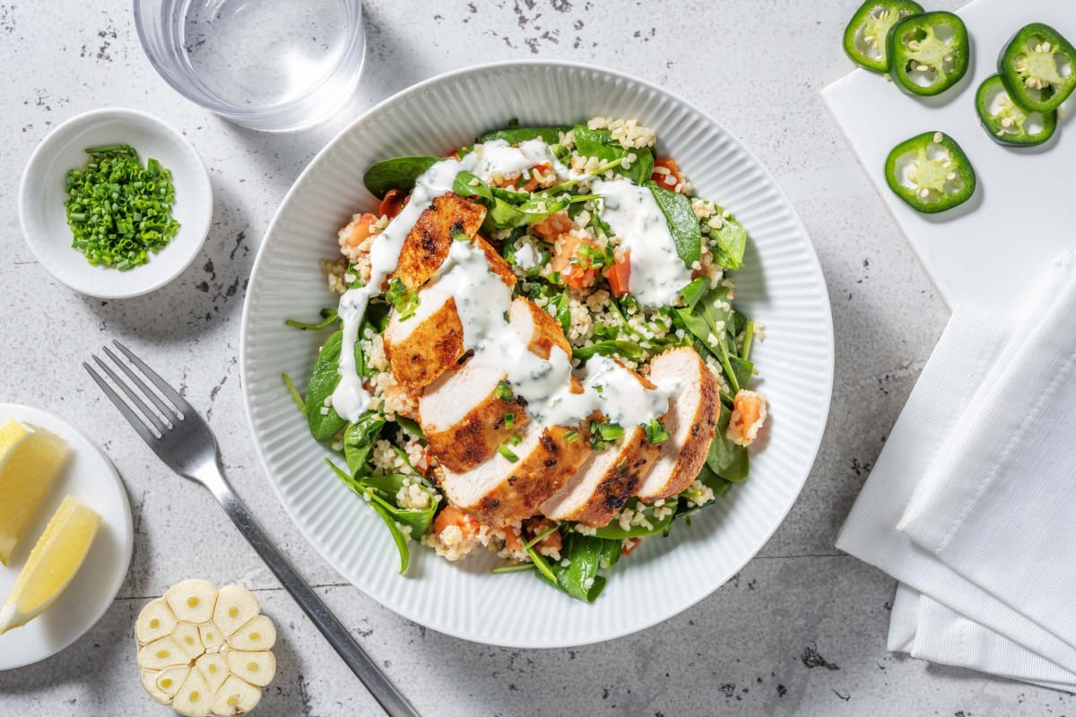 Carb Smart Chicken Bulgur Bowls