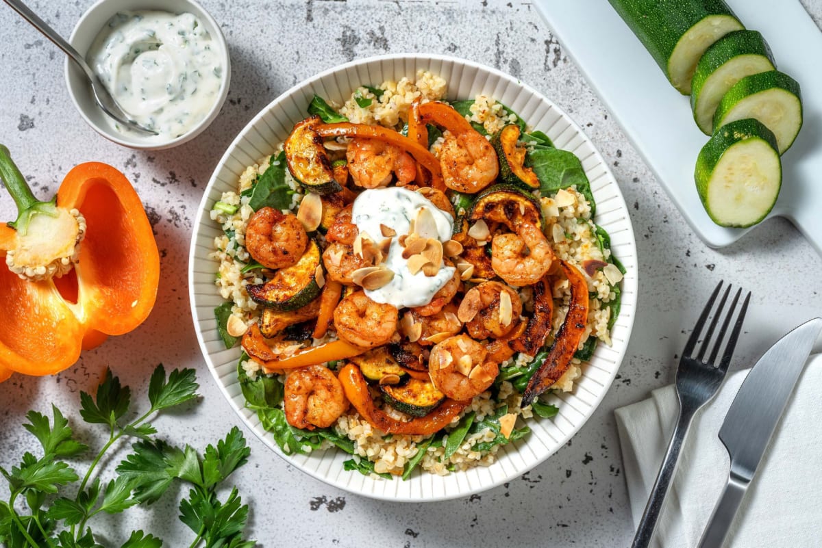 Cal Smart Shrimp and Bulgur Bowls