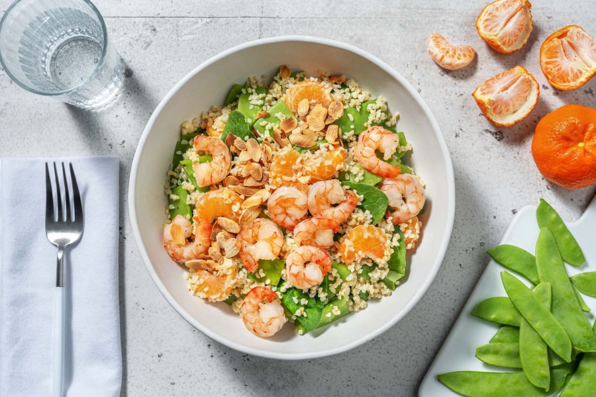 Smart Ginger-Glazed Shrimp and Bulgur Bowls