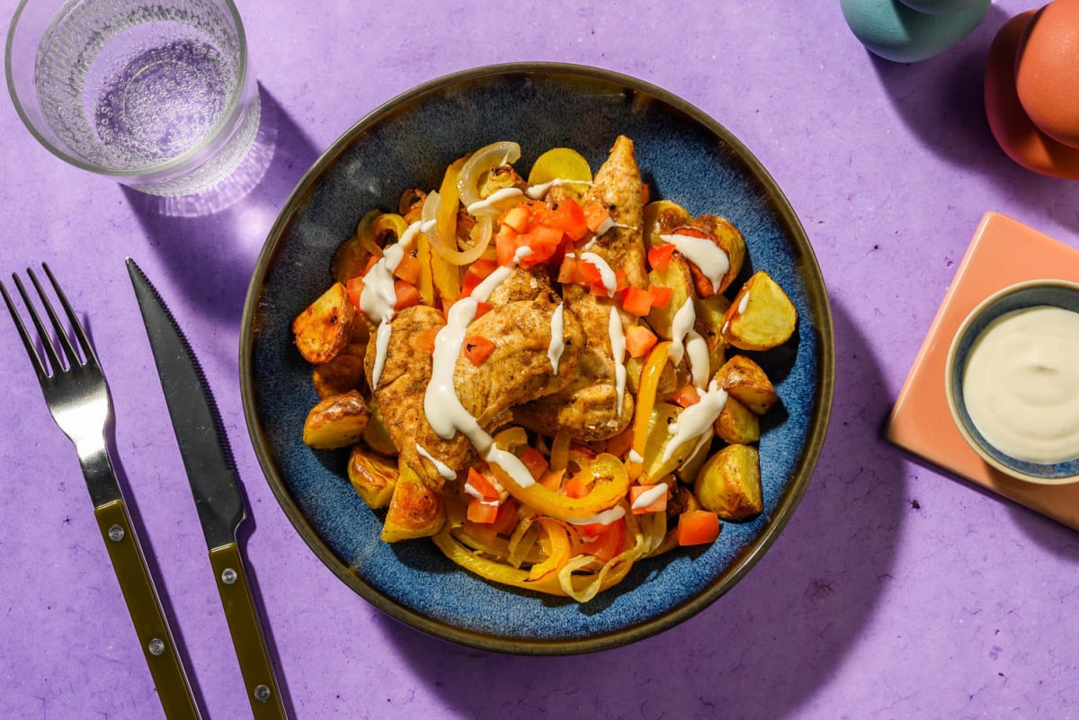 Sheet Pan Spiced Tofu Bowls